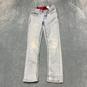 Levi's 511 Jeans Womens 8 Regular Blue Denim Cotton Stretch Medium Wash Skinny